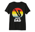 Jazz Dad Sunset Saxophone Sax Musician T-Shirt - Trendy Graphic for Adults - T-Shirt, Sweatshirt, Hoodie