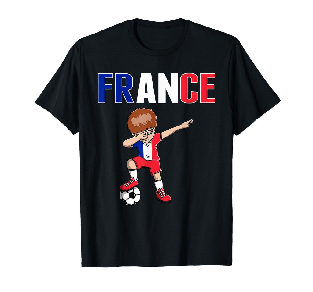 Dabbing Soccer France Soccer Fans Jersey T-Shirt - Trendy Graphic Unisex - T-Shirt, Sweatshirt, Hoodie