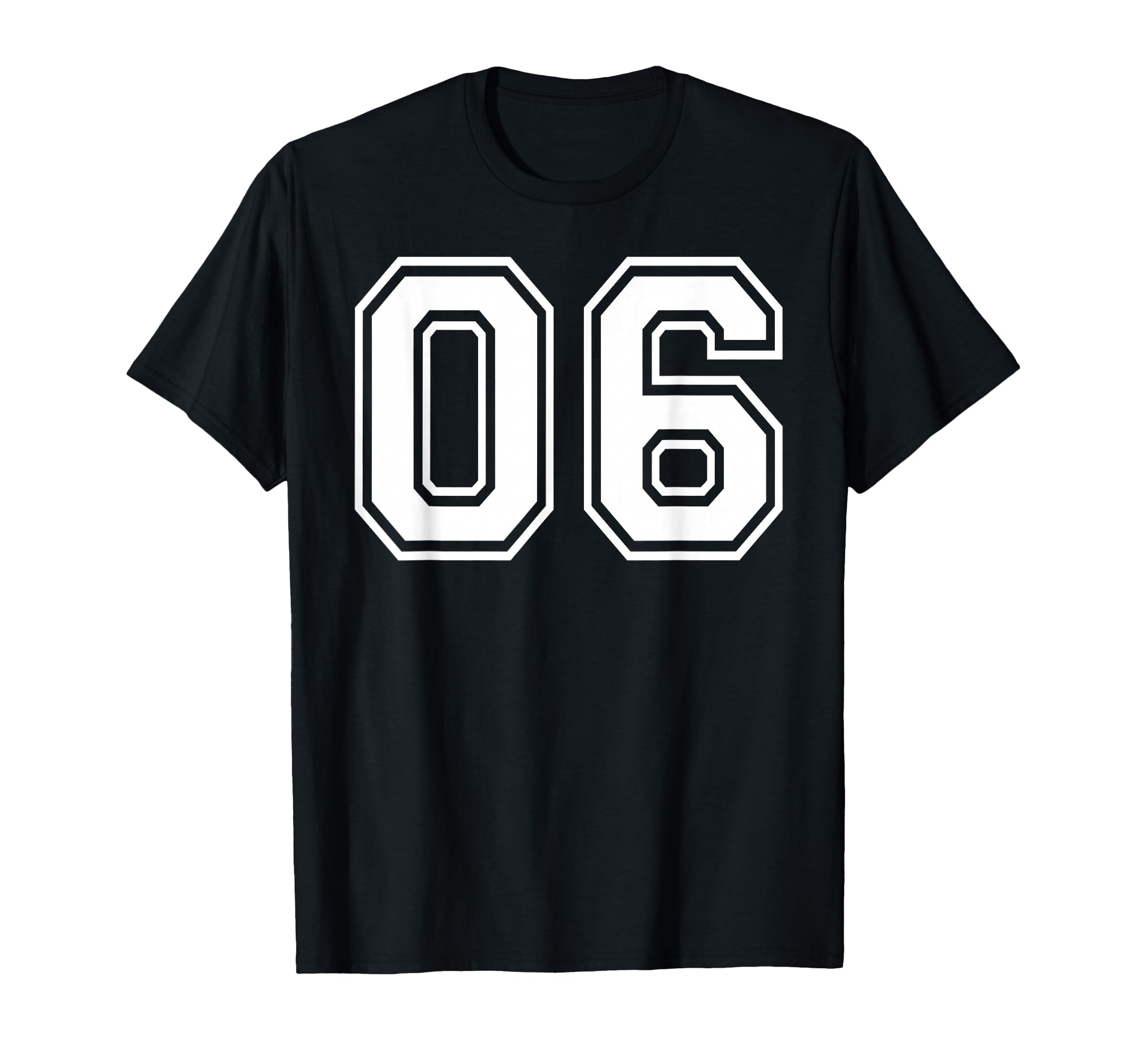 06 Number Six Team Sports Matching T-Shirt - Graphic Print for Adults - T-Shirt, Sweatshirt, Hoodie