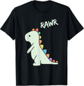 Cute Dino Rawr Dinosaur Roaring Funny Kid - Adult & Kids T-Shirts, Sweatshirts & Hoodies apparel design preview 1