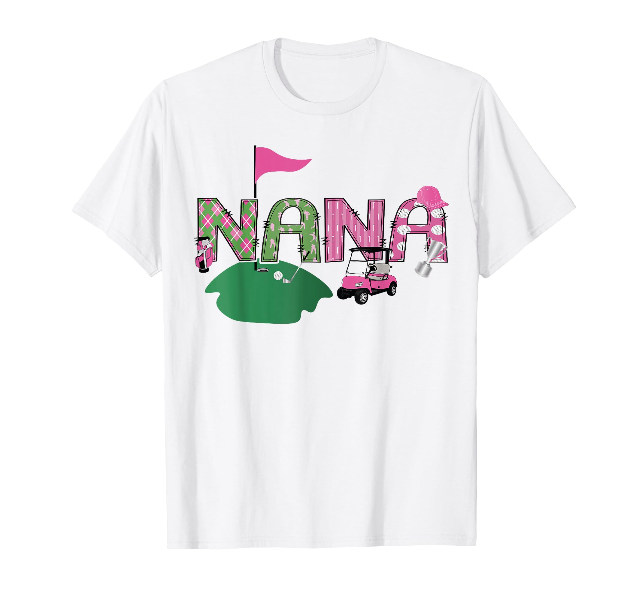 Golf Nana Hole One Golf 1St Birthday Party T-Shirt - Graphic Print Unisex - T-Shirt, Sweatshirt, Hoodie