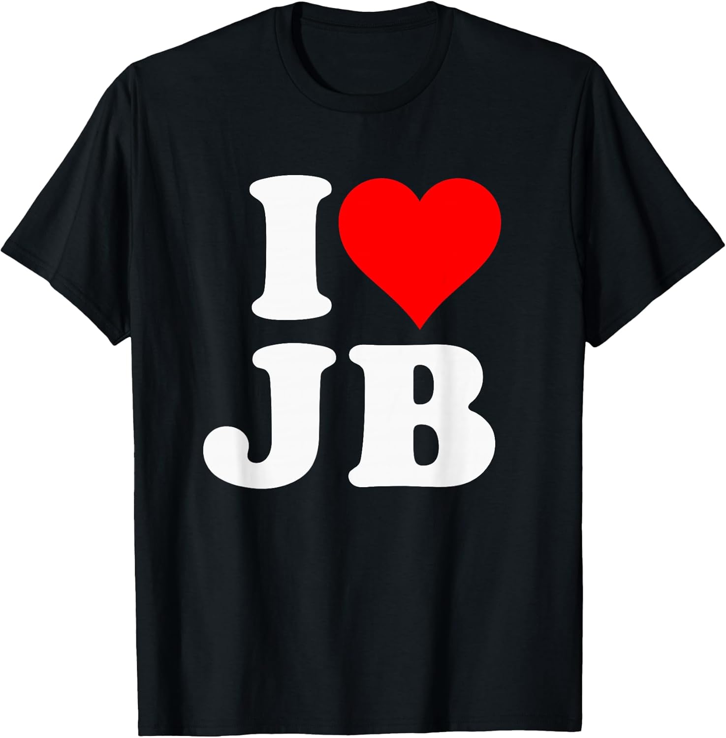 I Love JB Heart Funny Gift - Adult & Kids T-Shirts, Sweatshirts & Hoodies apparel design preview 1