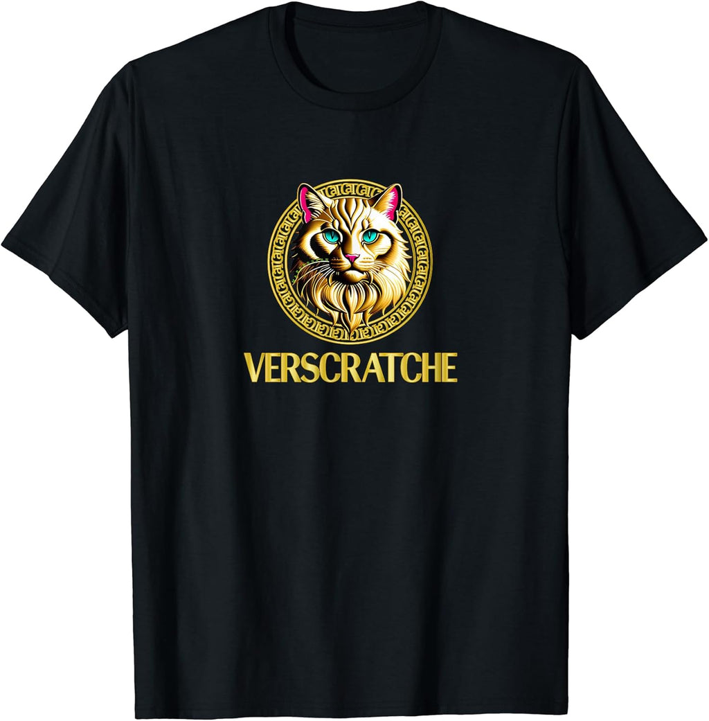Verscratche Designer Logo Brand Funny Cat Graphic - Adult & Kids T-Shirts, Sweatshirts & Hoodies apparel design preview 1