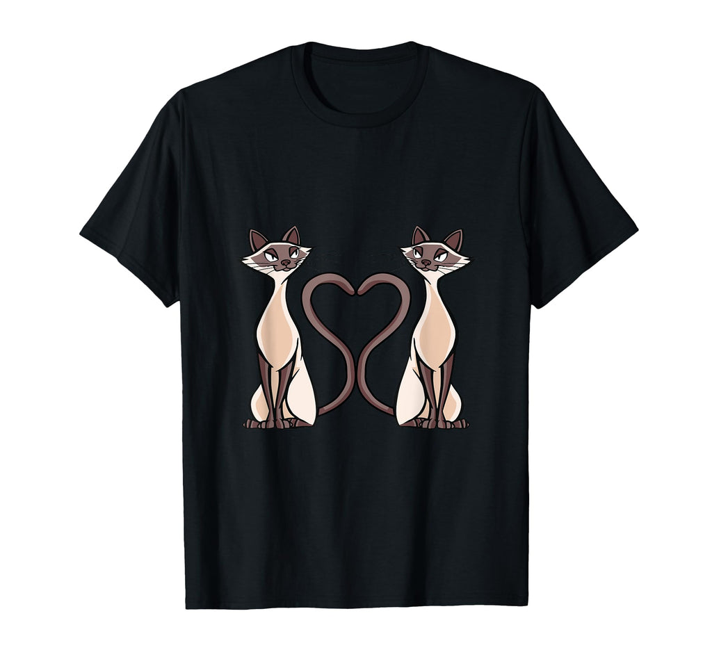 Siam Cat Heart Cat Lovers And T-Shirt - Fun Novelty Design for Adults - T-Shirt, Sweatshirt, Hoodie