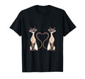 Siam Cat Heart Cat Lovers And T-Shirt - Fun Novelty Design for Adults - T-Shirt, Sweatshirt, Hoodie