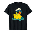 Yellow Rubber Duck Boat Captain Duckie T-Shirt - Unique Graphic Men Women - T-Shirt, Sweatshirt, Hoodie