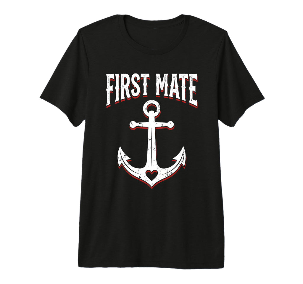 Captain And First Mate Matching T-Shirt - Casual Everyday Wear for Adults - T-Shirt, Sweatshirt, Hoodie