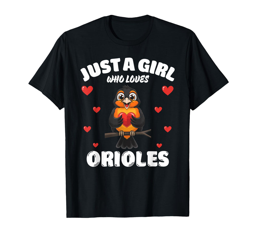 Just Who Loves Orioles Oriole Lovers T-Shirt - Custom Art Print Unisex - T-Shirt, Sweatshirt, Hoodie