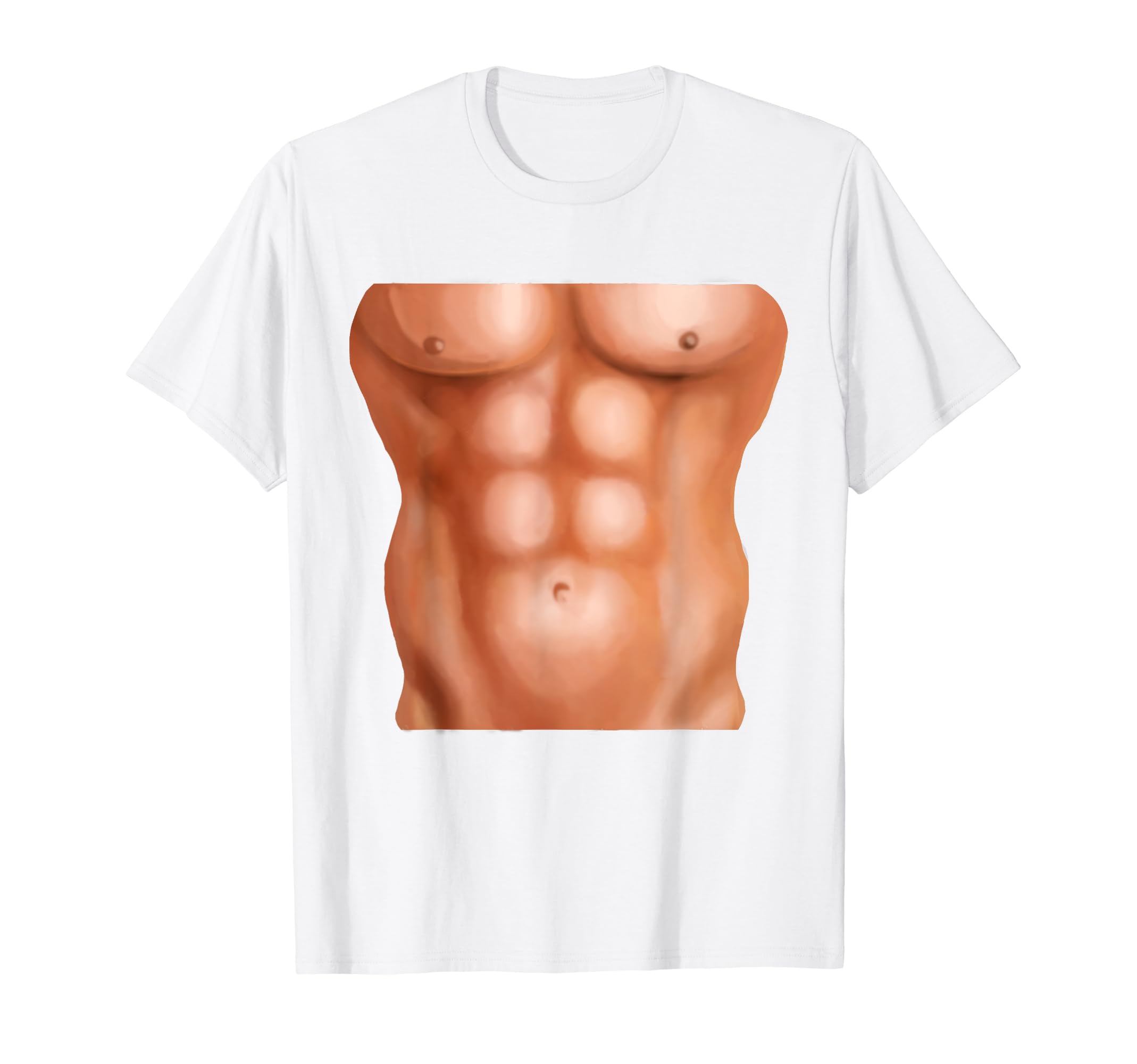 Mens Fake Abs Funny Dad Bod T-Shirt - Fun Novelty Design for Adults - T-Shirt, Sweatshirt, Hoodie