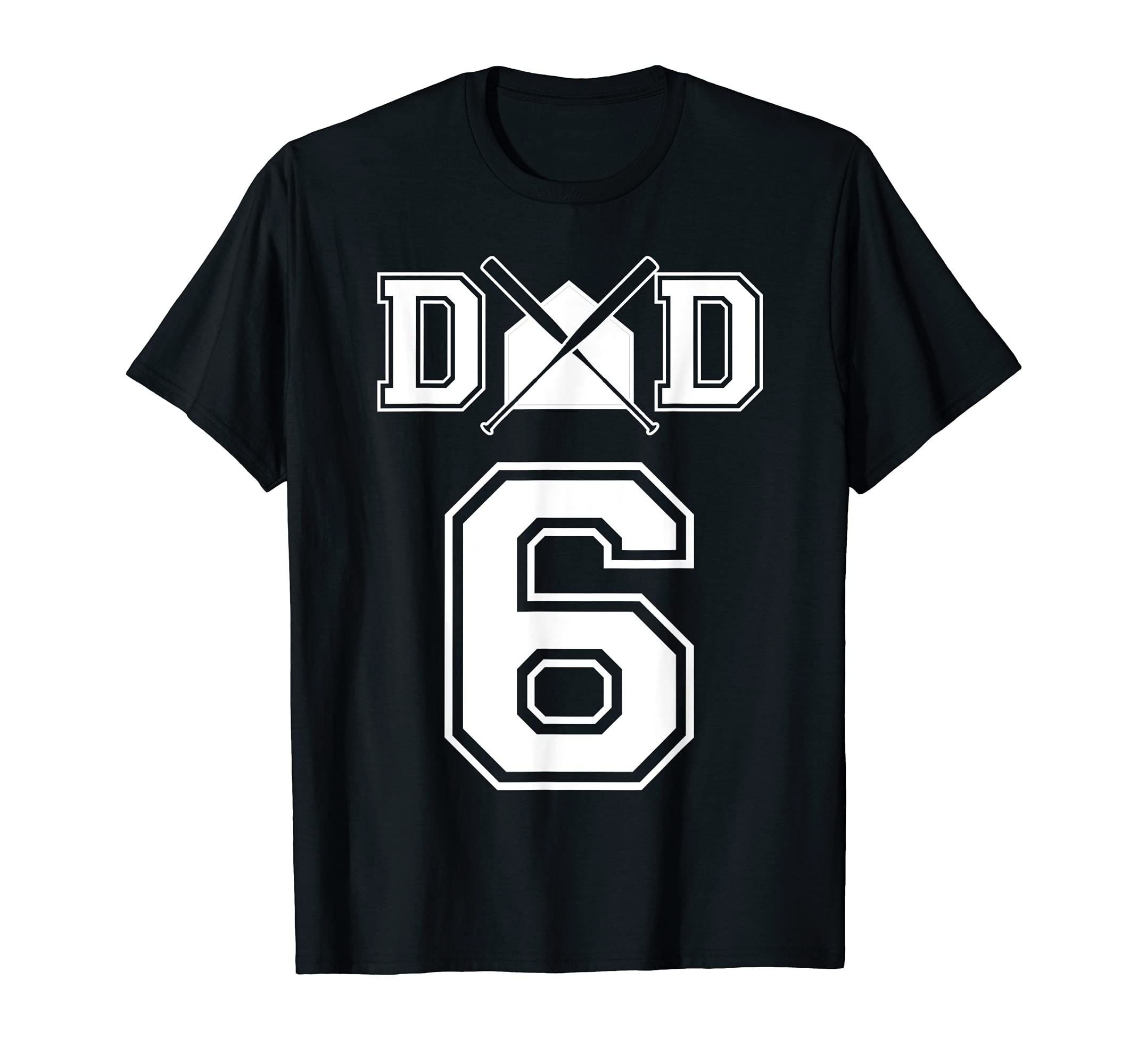 Number 6 Players Biggest Fan Baseball T-Shirt - Custom Art Print Men Women - T-Shirt, Sweatshirt, Hoodie