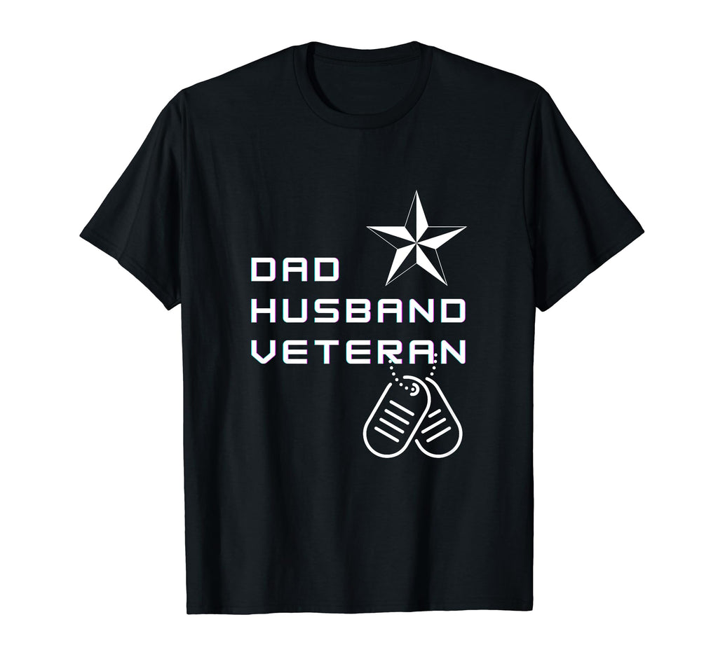 Dad Husband Veteran T-Shirt - Unique Graphic for Adults - T-Shirt, Sweatshirt, Hoodie