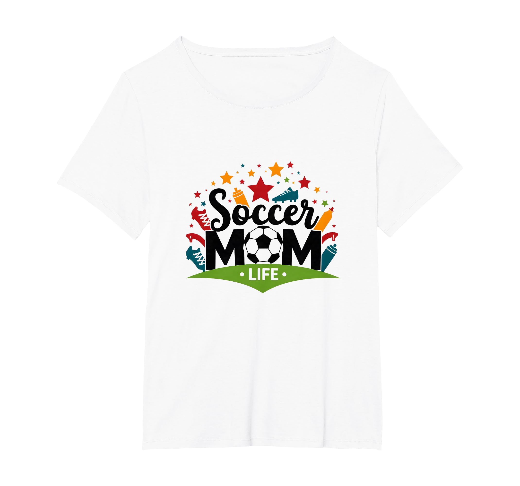 Soccer Mom Life Womens Sports T-Shirt - Fun Novelty Design for Adults - T-Shirt, Sweatshirt, Hoodie