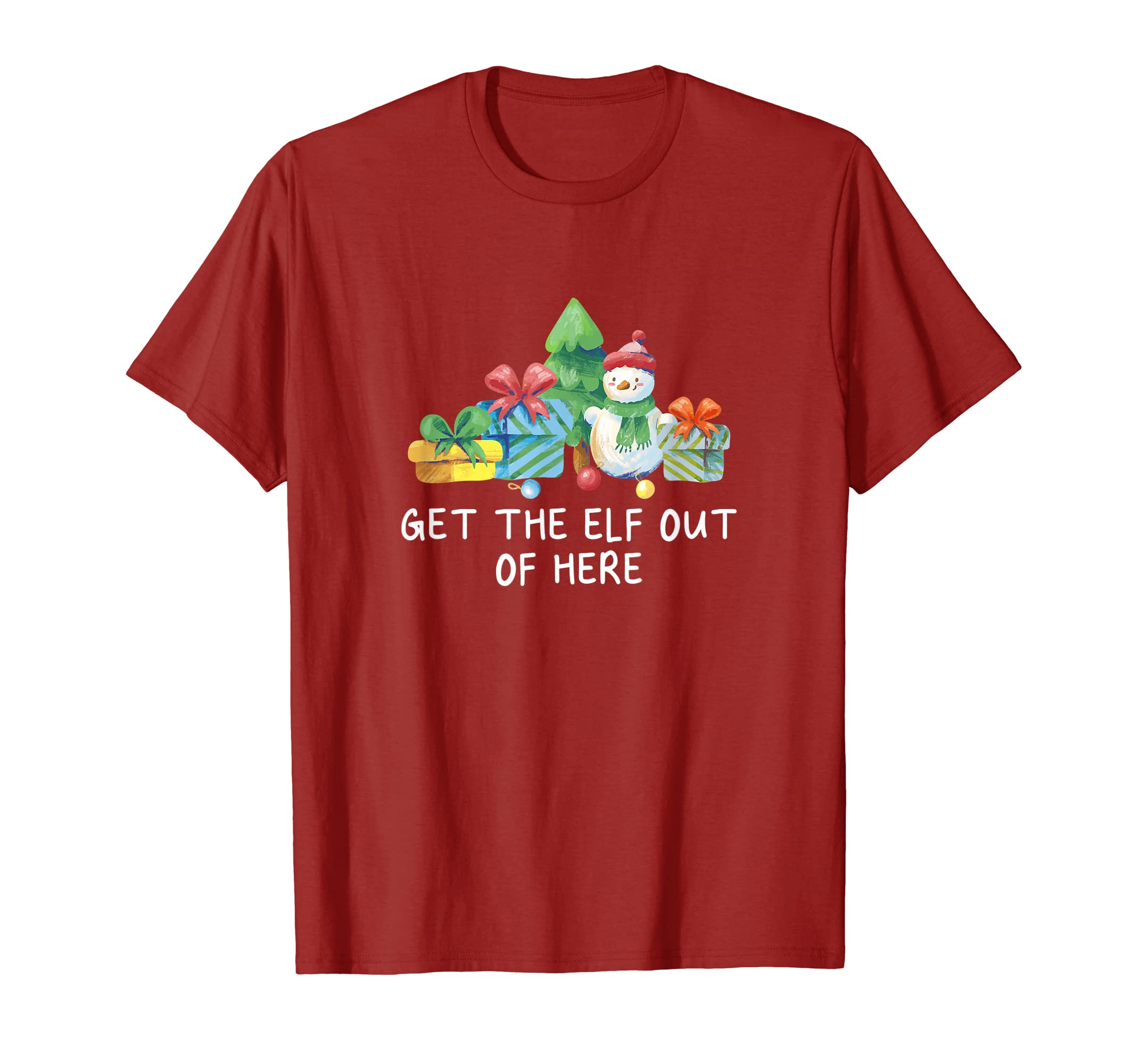 Get Elf Out Here Dad Jokes Punchline T-Shirt - Graphic Print for Adults - T-Shirt, Sweatshirt, Hoodie