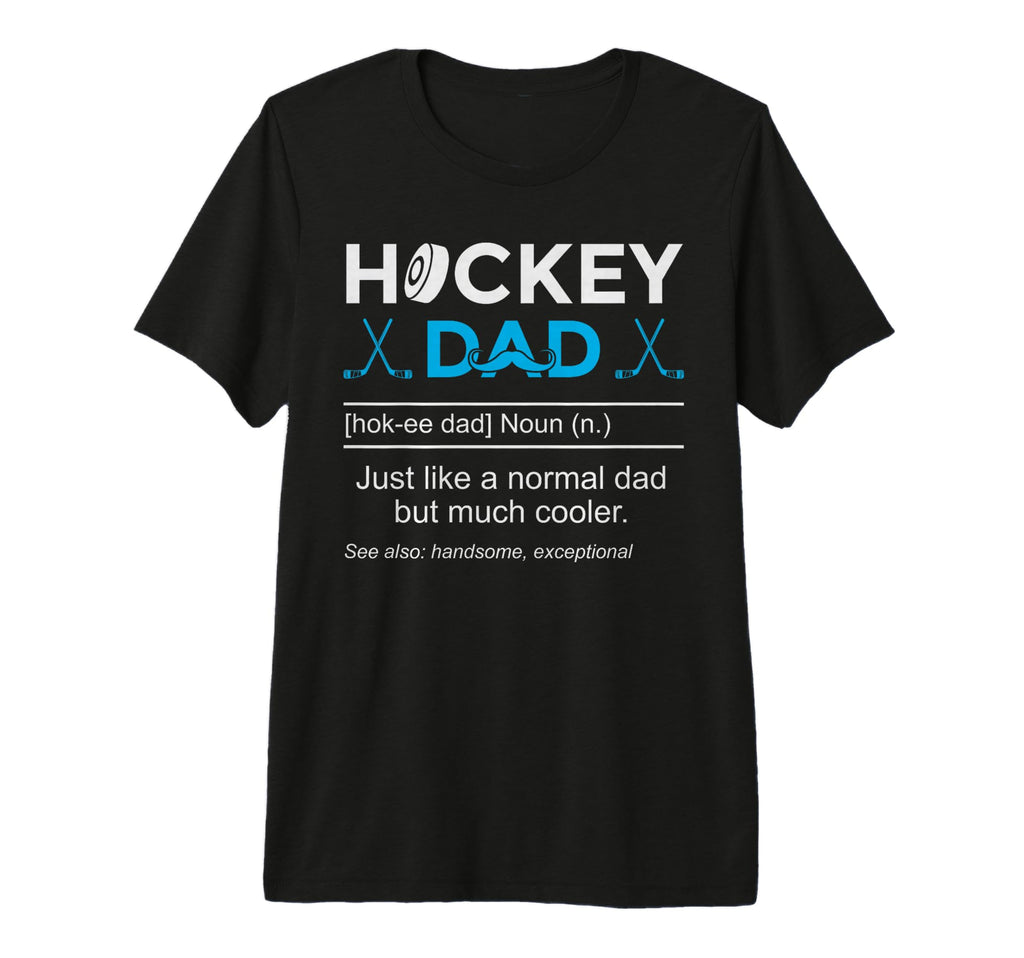 Hockey Dad Definition Funny Tri Blend T-Shirt - Novelty Apparel Unisex - T-Shirt, Sweatshirt, Hoodie