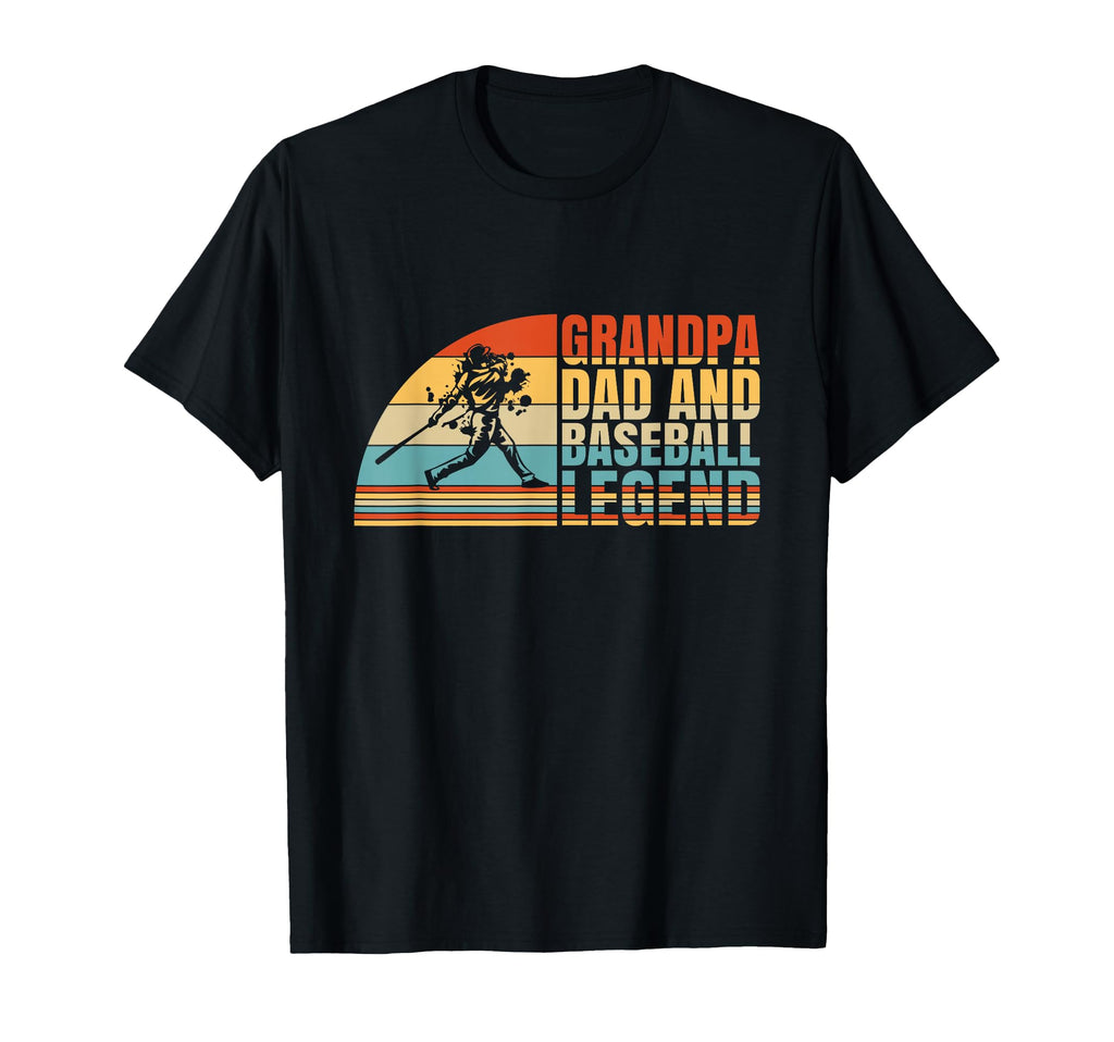 Grandpa Dad And Baseball Legend T-Shirt - Unique Graphic Men Women - T-Shirt, Sweatshirt, Hoodie