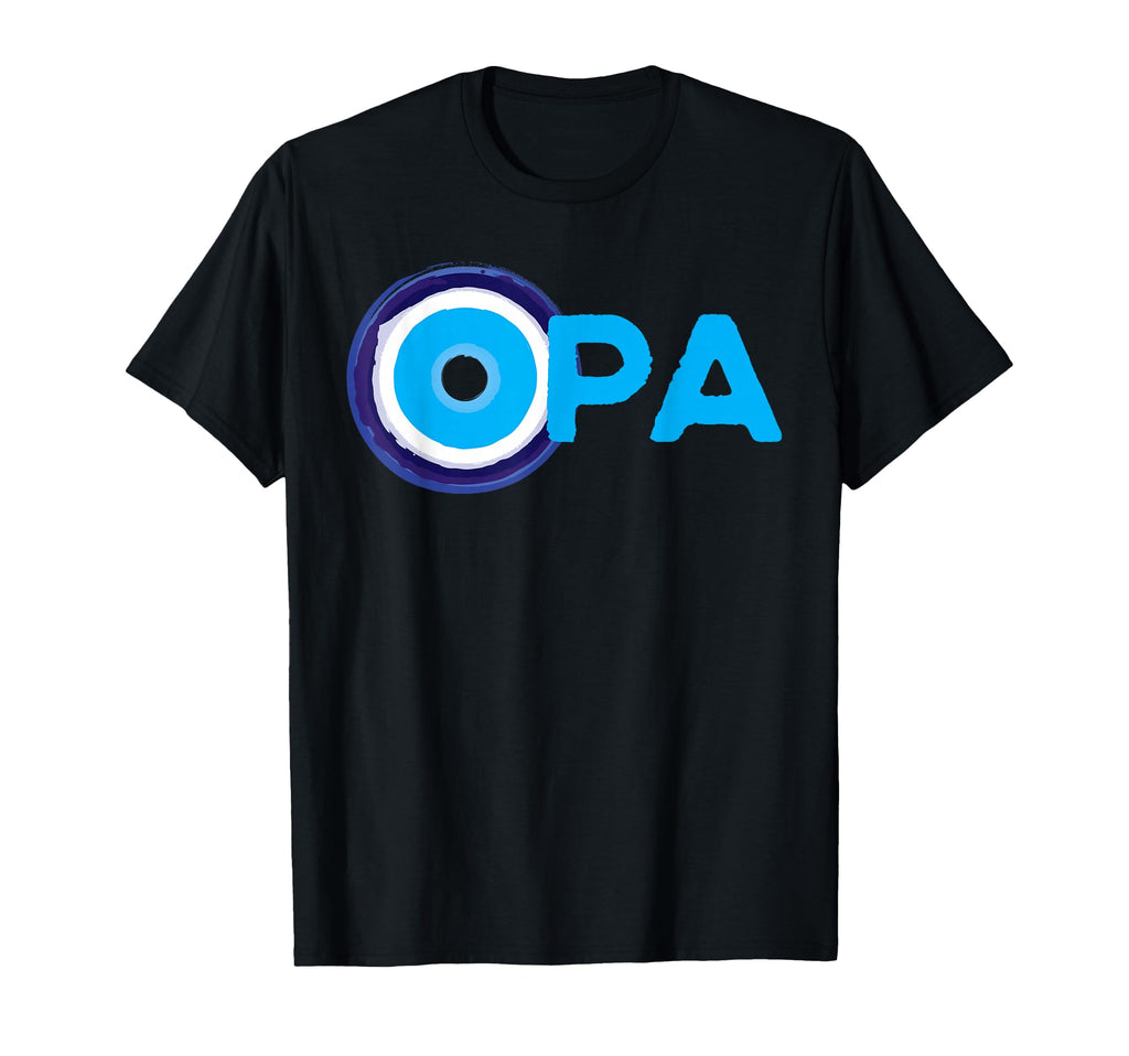 Opa Greek Grandpa Evil Eye Dad Fathers T-Shirt - Graphic Print for Adults - T-Shirt, Sweatshirt, Hoodie