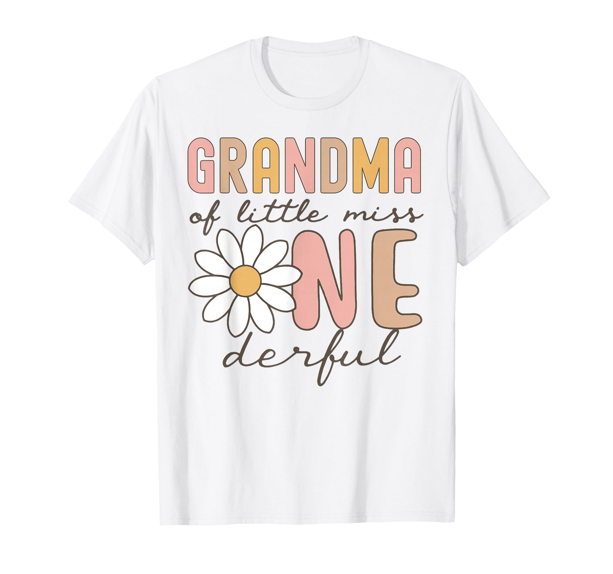 Grandma Little Miss Onederful First T-Shirt - Custom Art Print for Adults - T-Shirt, Sweatshirt, Hoodie
