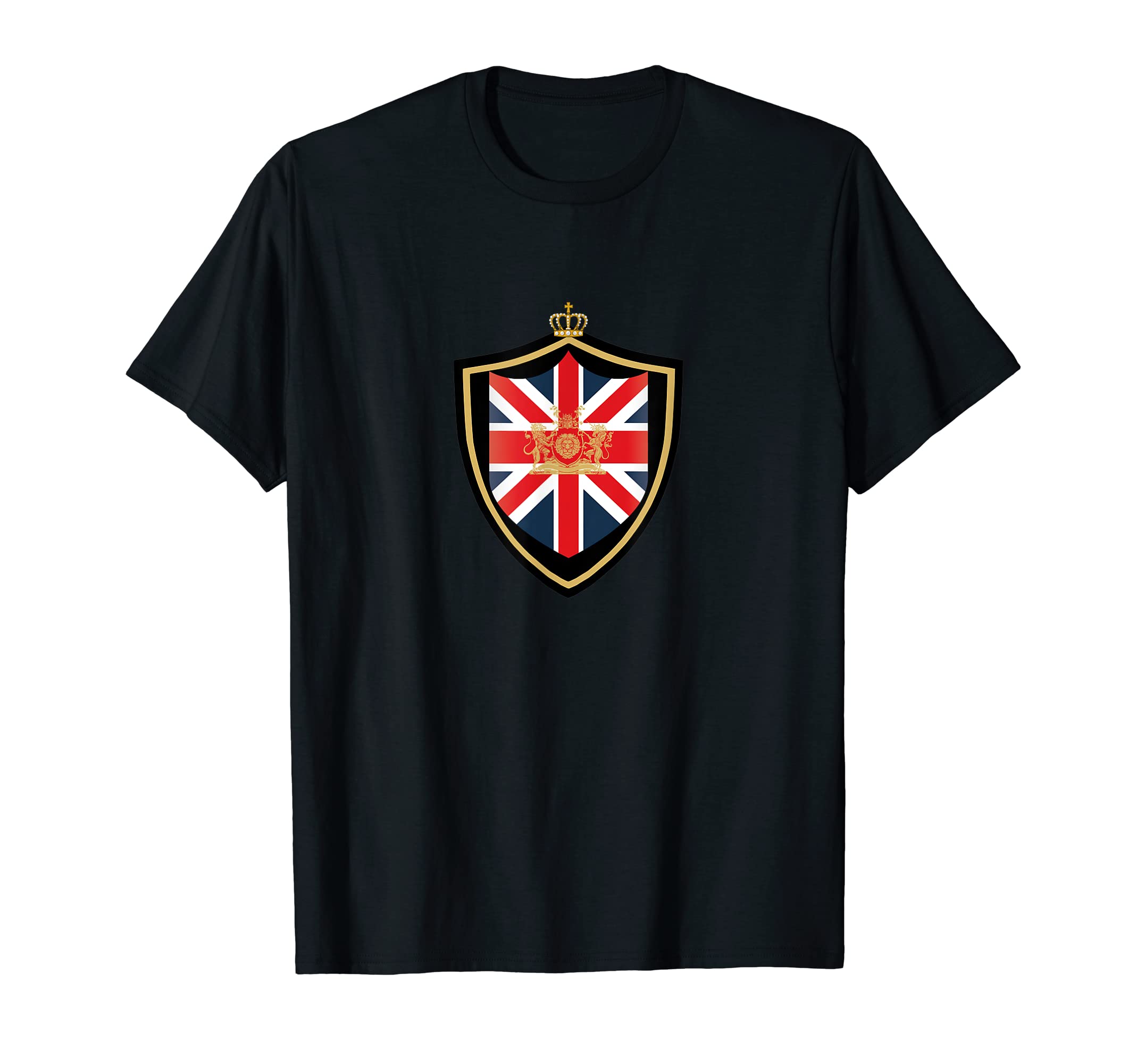 British Shield Royal Crest And Crown T-Shirt - Streetwear Style for Adults - T-Shirt, Sweatshirt, Hoodie