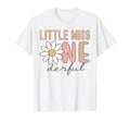 Little Miss Onederful First Birthday T-Shirt - Streetwear Style for Adults - T-Shirt, Sweatshirt, Hoodie