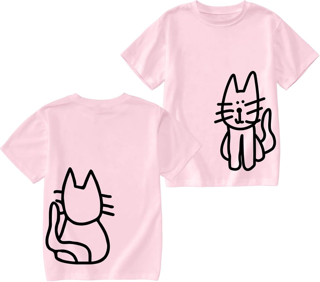 Cute Cat for Girls Graphic Kids Kawaii Cartoon Animal - Adult & Kids T-Shirts, Sweatshirts & Hoodies apparel design preview 1