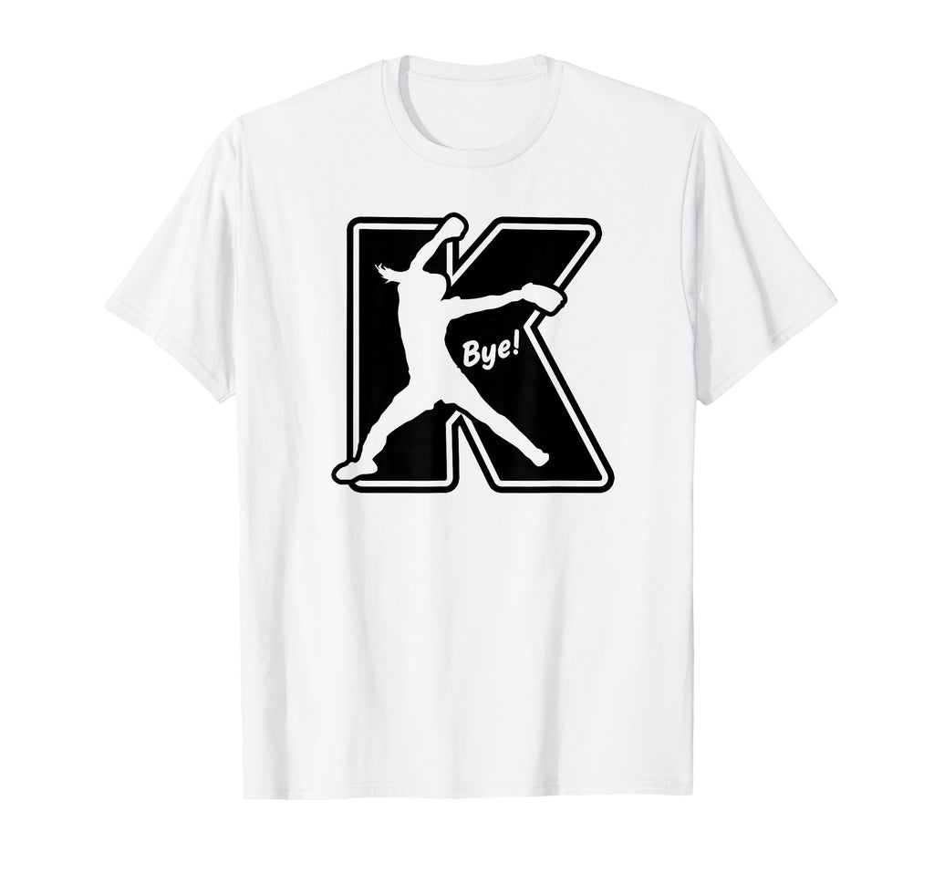Fastpitch Softball Pitcher Strikeout K T-Shirt - Novelty Apparel Men Women - T-Shirt, Sweatshirt, Hoodie