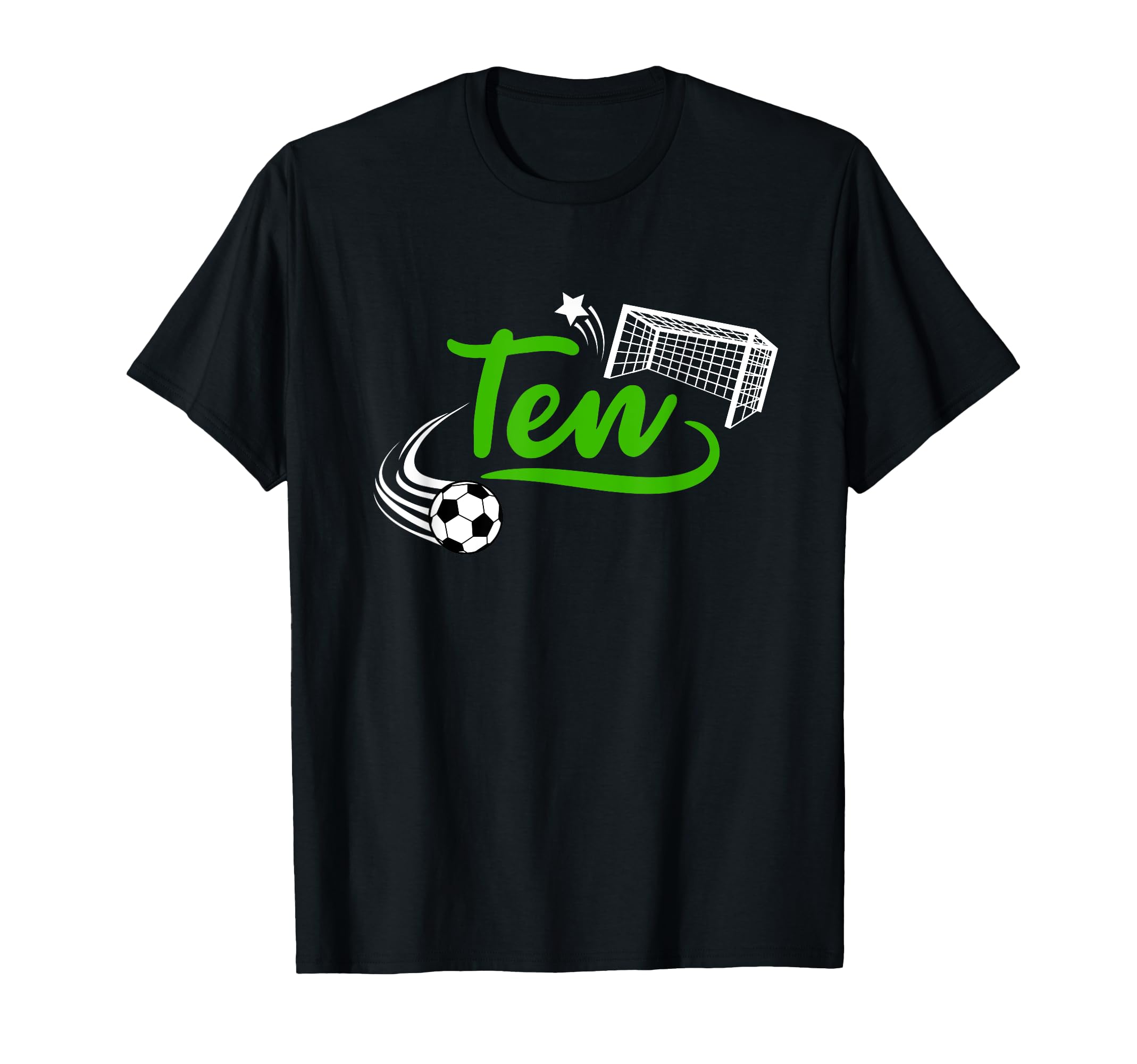 10Th Birthday Soccer Ten Year Old T-Shirt - Novelty Apparel for Adults - T-Shirt, Sweatshirt, Hoodie
