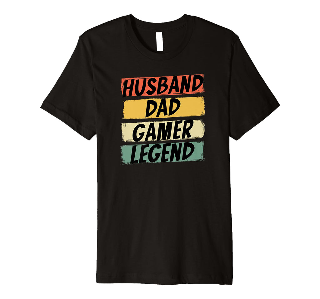 Mens Gamer Dad Husband Dad Video T-Shirt - Casual Everyday Wear Men Women - T-Shirt, Sweatshirt, Hoodie