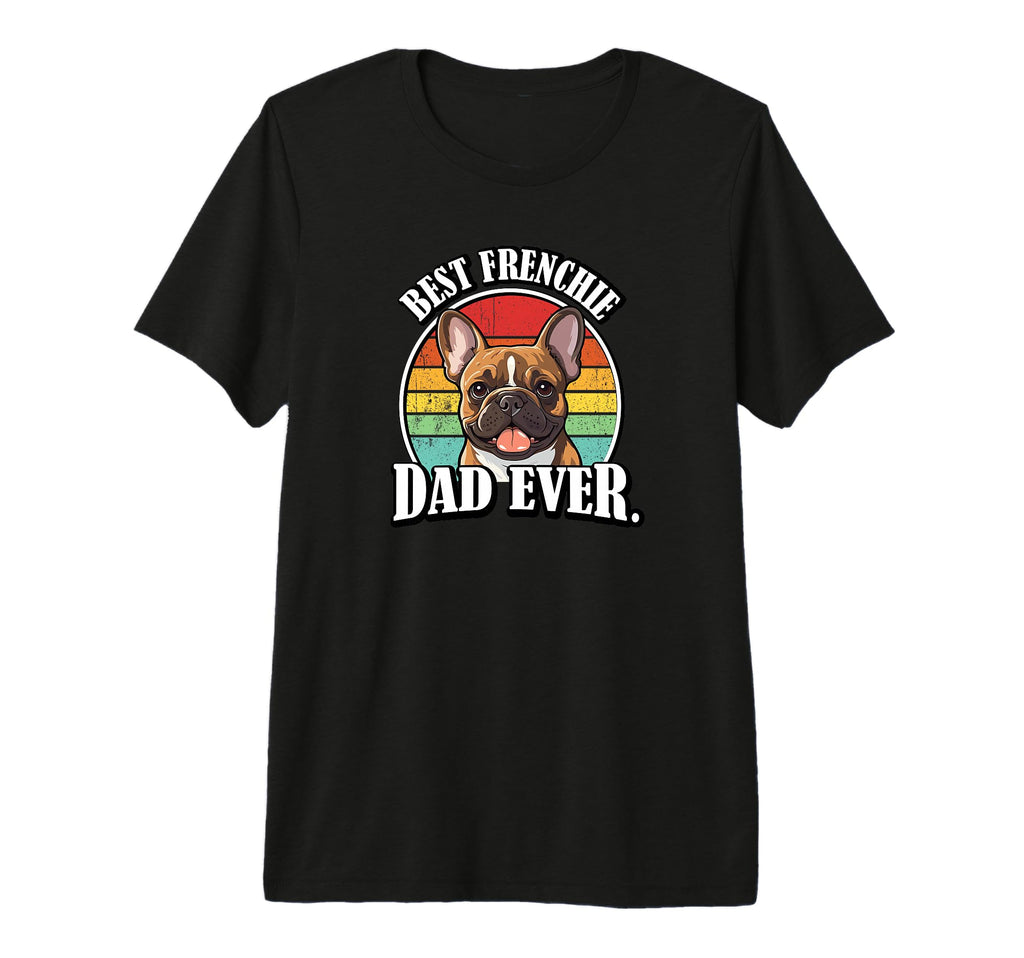 Mens Funny Best Dad French Bulldog T-Shirt - Aesthetic Graphic for Adults - T-Shirt, Sweatshirt, Hoodie