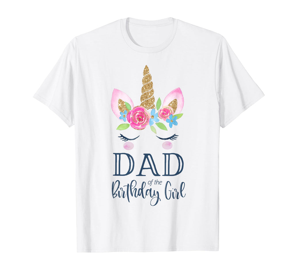 Unicorn Dad Birthday Matching Party T-Shirt - Aesthetic Graphic for Adults - T-Shirt, Sweatshirt, Hoodie