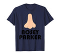 Nosy Parker Big Nose Funny Dad Joke T-Shirt - Minimalist Print Men Women - T-Shirt, Sweatshirt, Hoodie