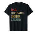 Dad Husband Skiing Legend Skiing Dad T-Shirt - Aesthetic Graphic for Adults - T-Shirt, Sweatshirt, Hoodie