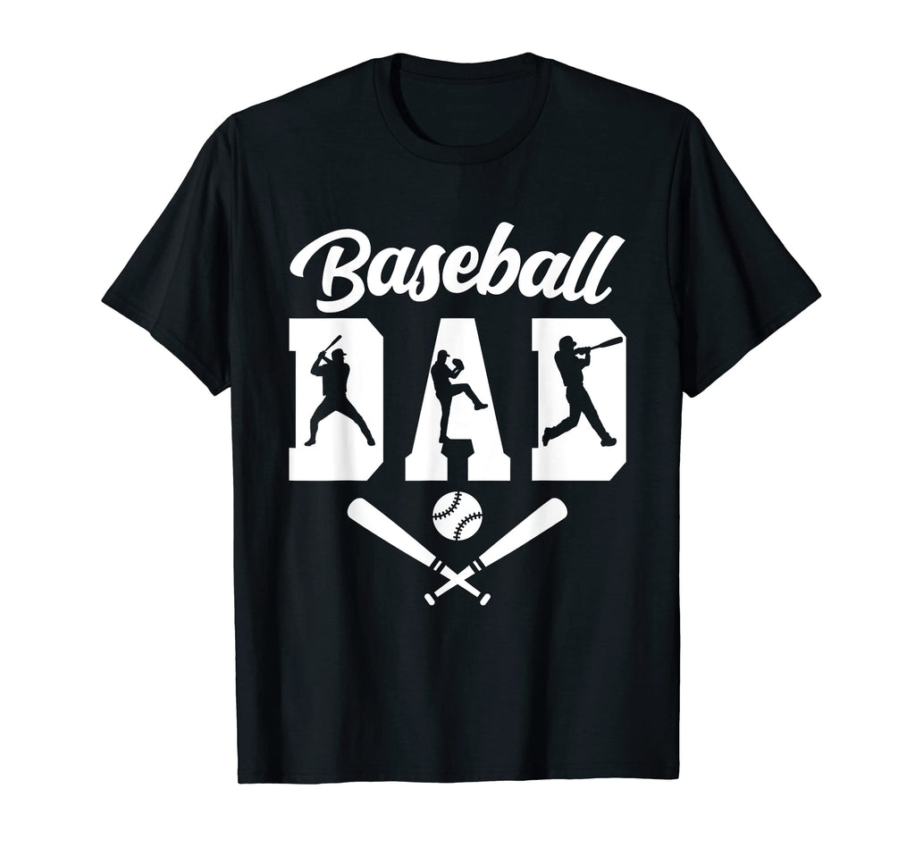Mens Baseball Dad Fathers Day Baseball T-Shirt - Custom Art Print Unisex - T-Shirt, Sweatshirt, Hoodie