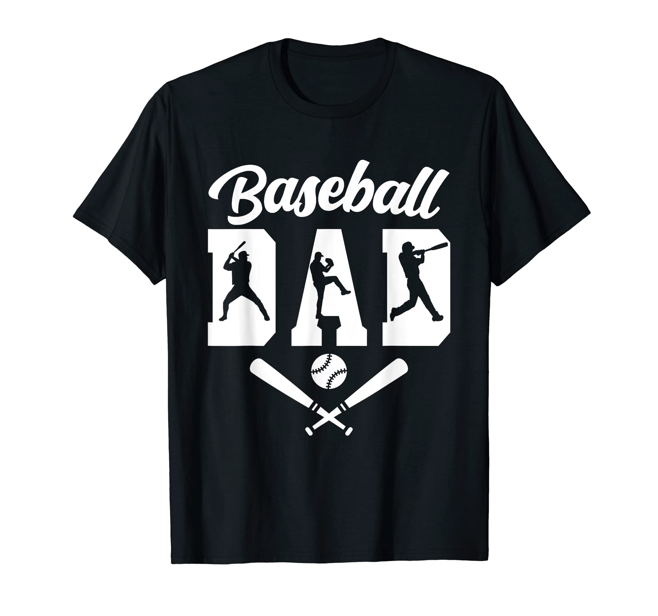Mens Baseball Dad Fathers Day Baseball T-Shirt - Custom Art Print Unisex - T-Shirt, Sweatshirt, Hoodie
