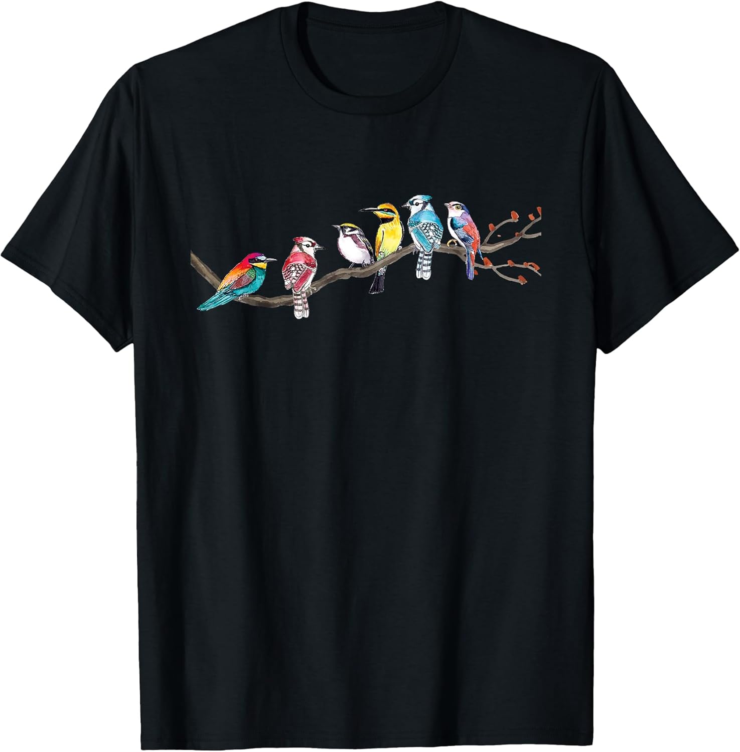 Birds On A Branch Birding Bird Watching Watcher Small - Adult & Kids T-Shirts, Sweatshirts & Hoodies apparel design preview 1