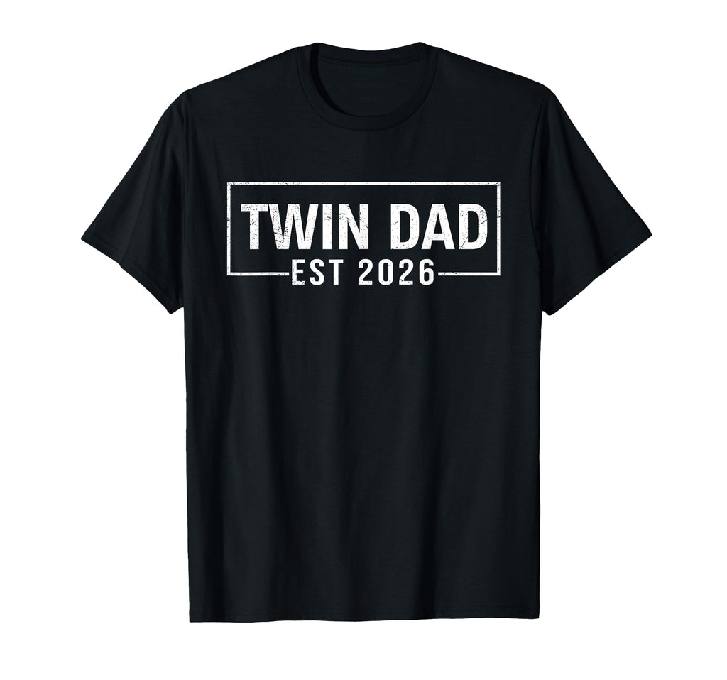 Twin Dad Father Mother Twins Est T-Shirt - Aesthetic Graphic Men Women - T-Shirt, Sweatshirt, Hoodie