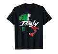 Italy Flag Italian Map Italia Souvenir T-Shirt - Graphic Print Unisex - T-Shirt, Sweatshirt, Hoodie