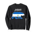 Papa Bear Nicaragua Flag Nicaraguan Sweatshirt - Trendy Graphic for Adults - T-Shirt, Sweatshirt, Hoodie