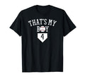Thats My 4 Baseball Number 4 Jersey T-Shirt - Aesthetic Graphic for Adults - T-Shirt, Sweatshirt, Hoodie