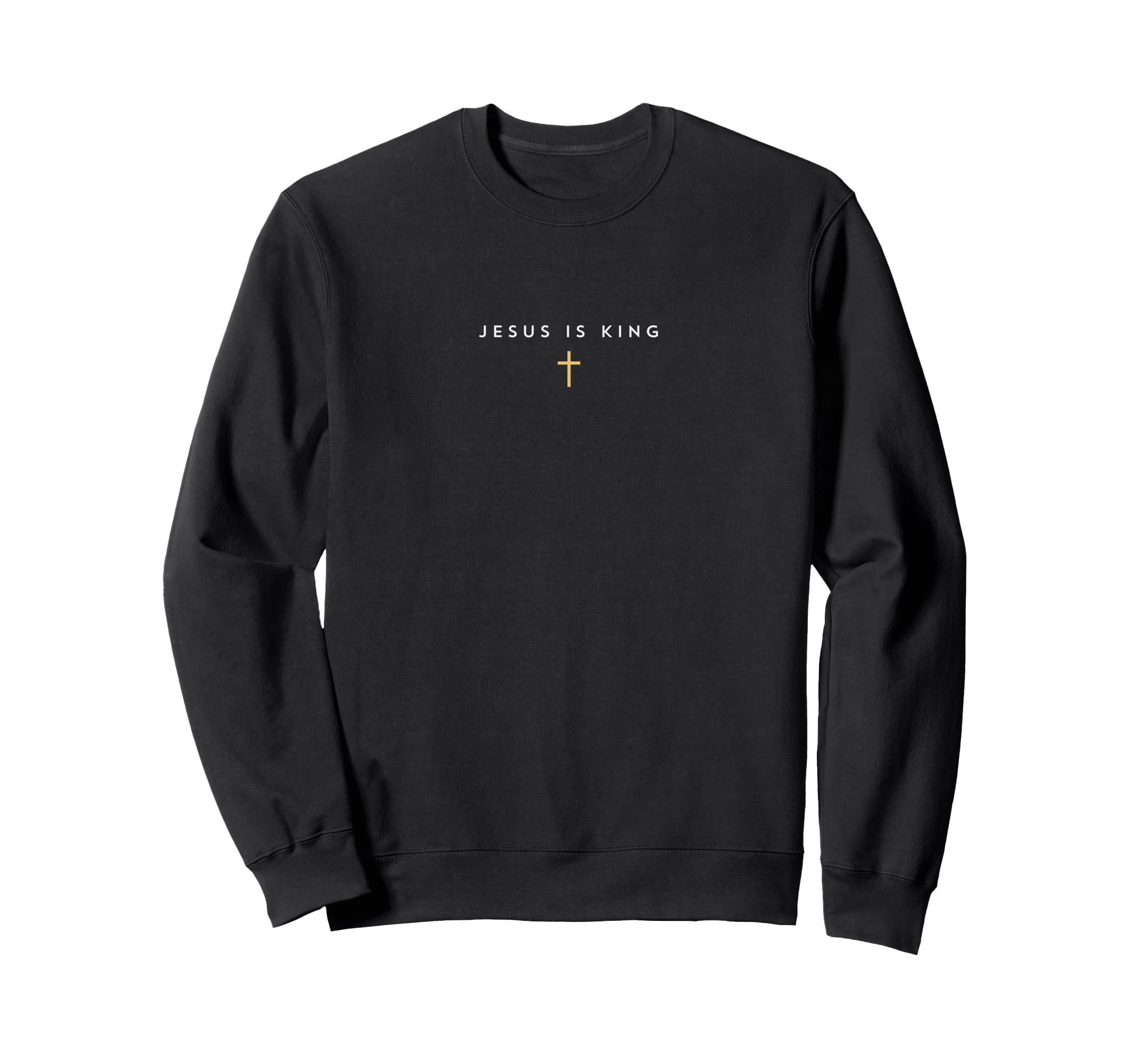 Jesus Is King Cross Thin Christian Sweatshirt - Graphic Print for Adults - T-Shirt, Sweatshirt, Hoodie