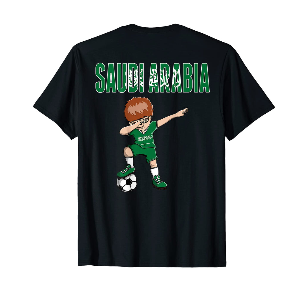 Dabbing Soccer Saudi Arabia Soccer T-Shirt - Minimalist Print Men Women - T-Shirt, Sweatshirt, Hoodie