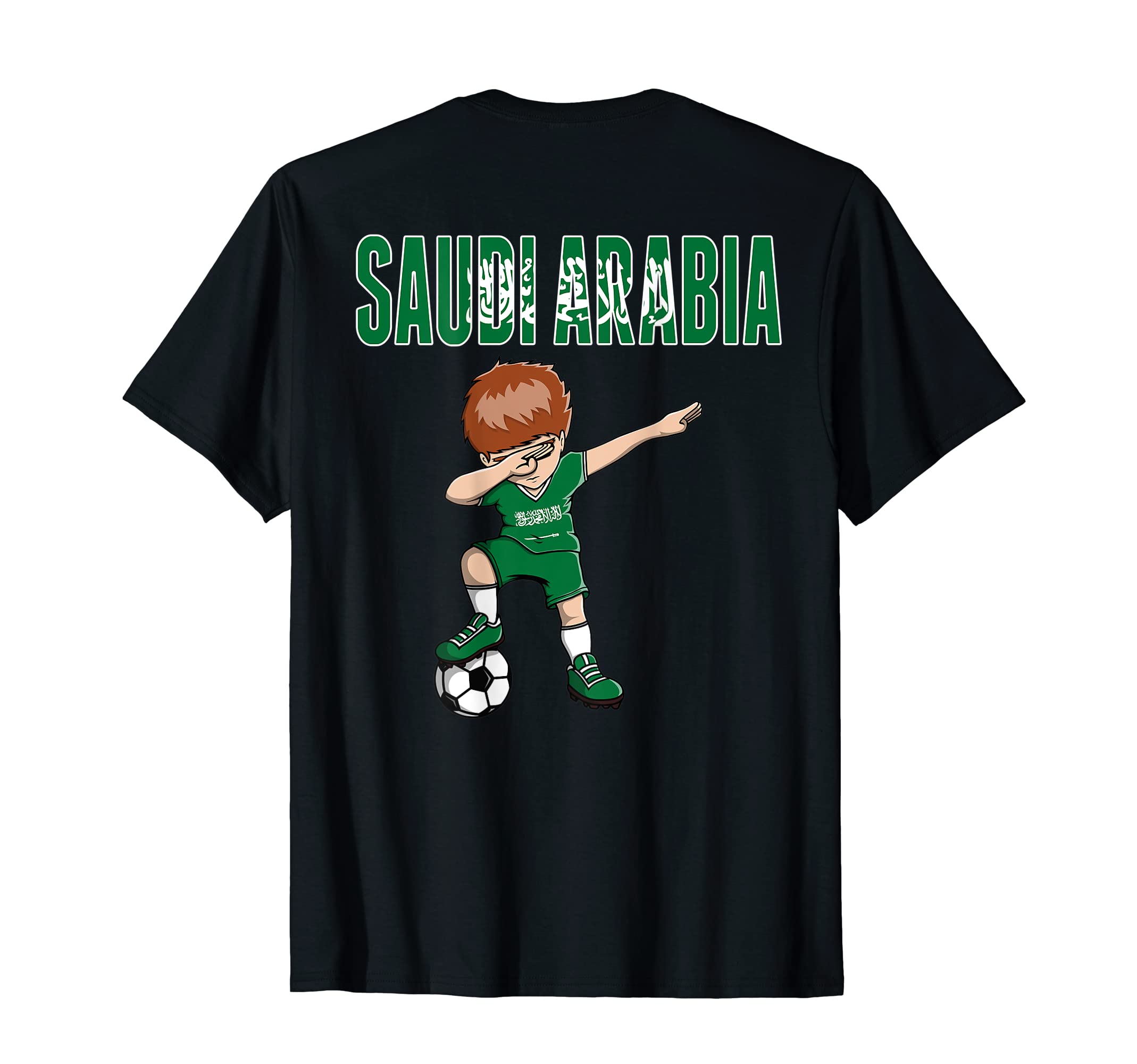 Dabbing Soccer Saudi Arabia Soccer T-Shirt - Minimalist Print Men Women - T-Shirt, Sweatshirt, Hoodie
