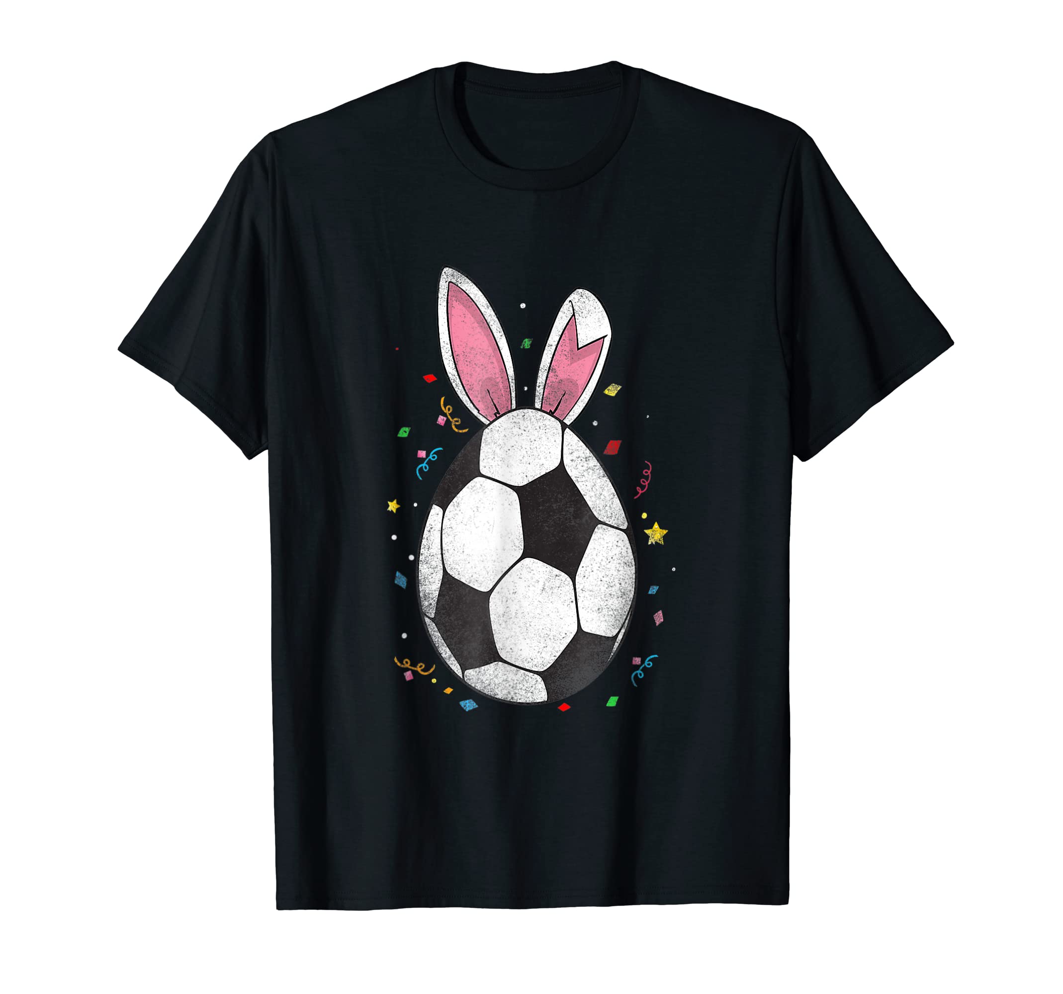 Easter Soccer Ball Egg Bunny Ears Funny T-Shirt - Aesthetic Graphic Unisex - T-Shirt, Sweatshirt, Hoodie