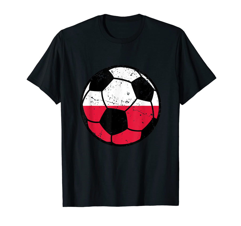 Poland Flag Soccer Fans Football T-Shirt - Fun Novelty Design Men Women - T-Shirt, Sweatshirt, Hoodie