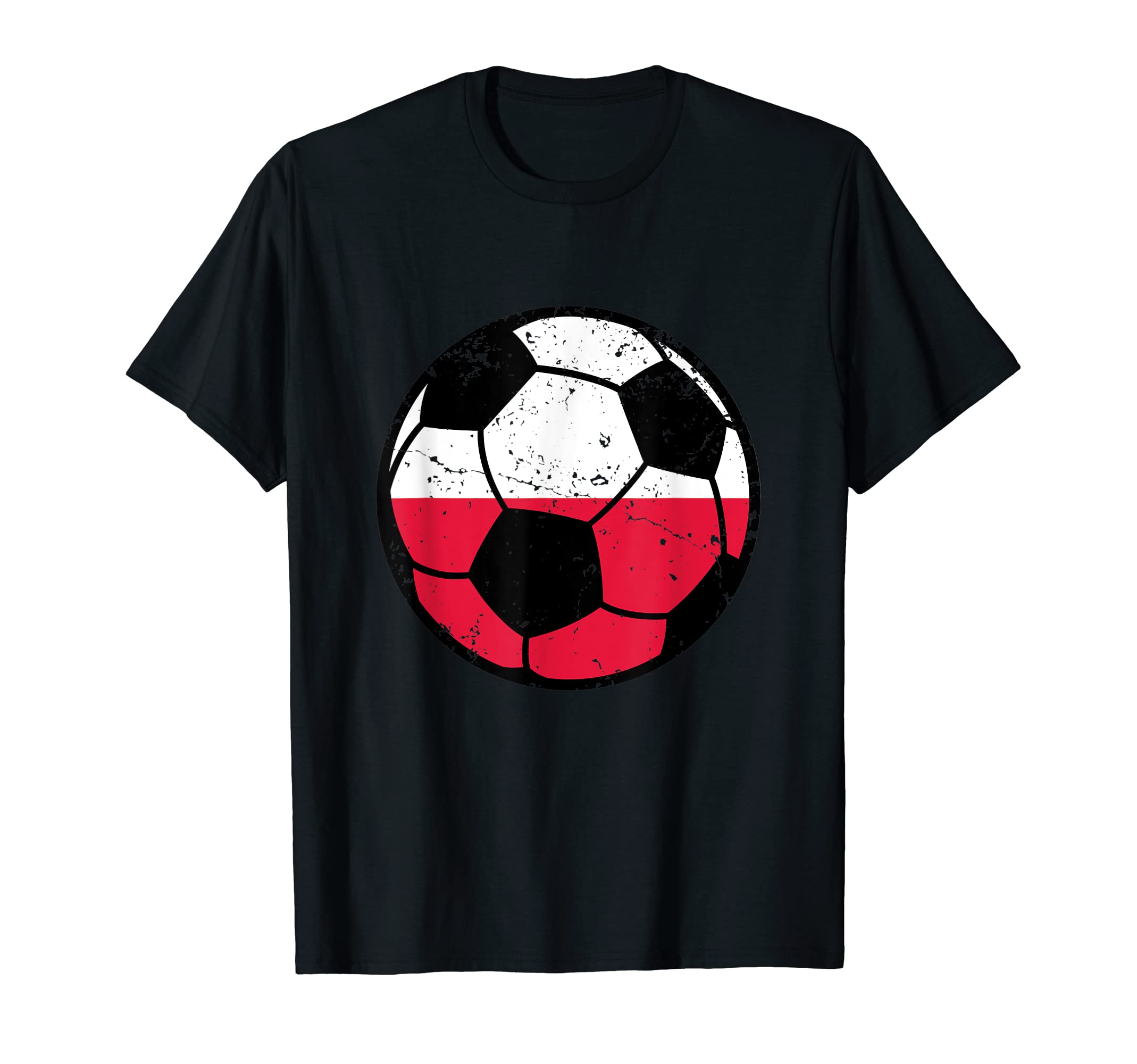 Poland Flag Soccer Fans Football T-Shirt - Fun Novelty Design Men Women - T-Shirt, Sweatshirt, Hoodie
