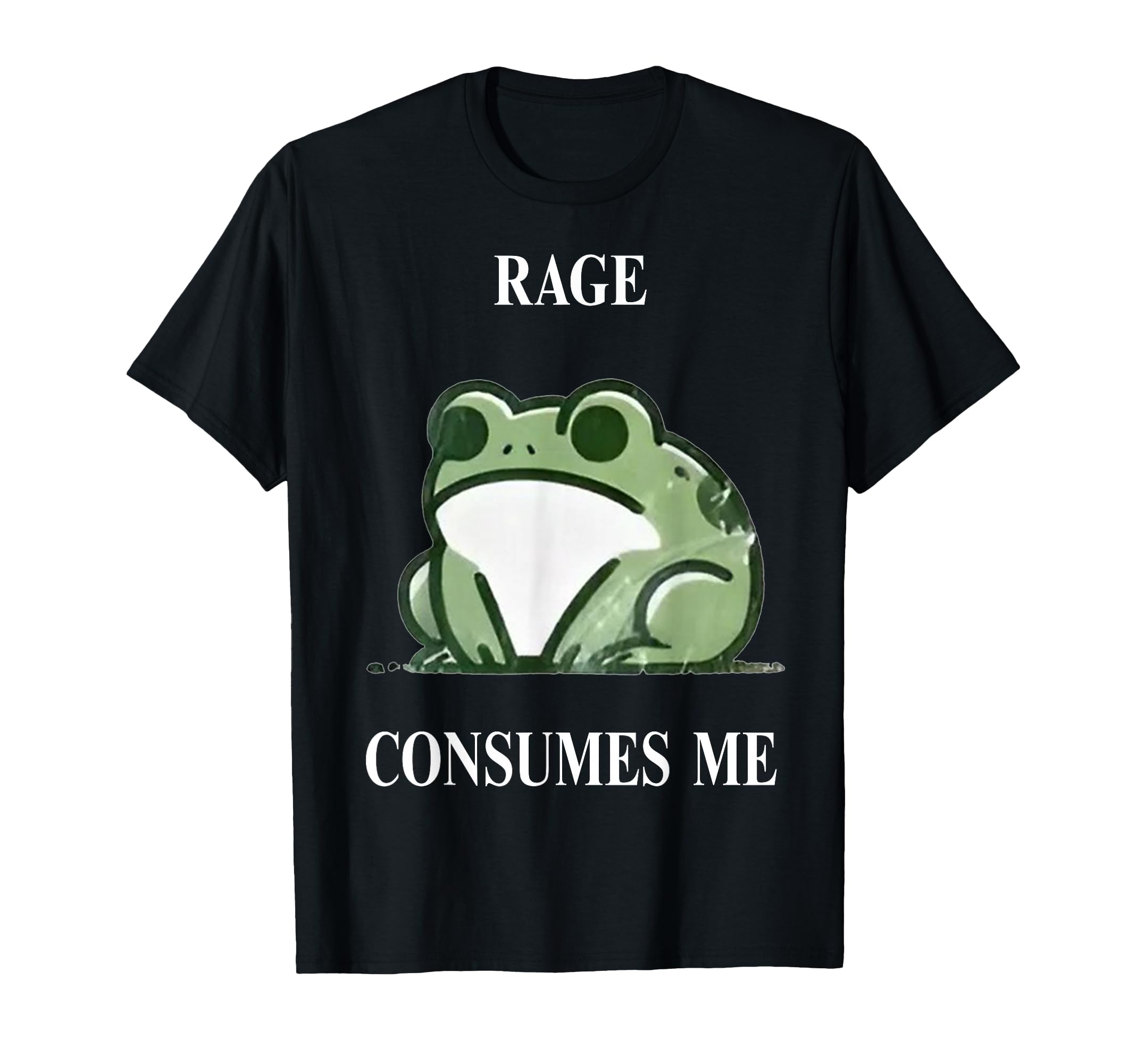 Funny Rage Consumes Me Frog T-Shirt - Minimalist Print for Adults - T-Shirt, Sweatshirt, Hoodie