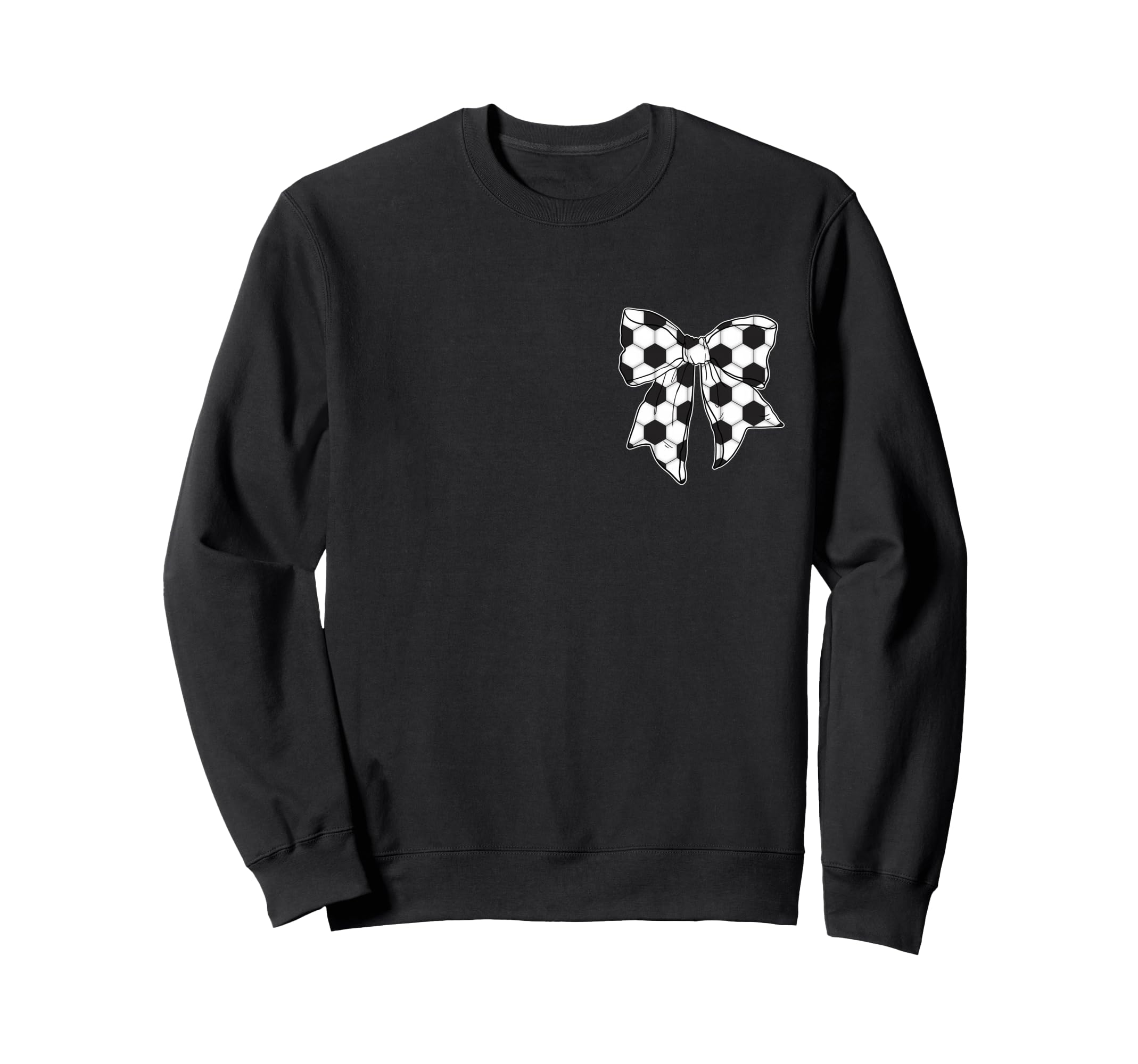 Soccer Bow Game Day Coquette Front And Sweatshirt - Novelty Apparel Unisex - T-Shirt, Sweatshirt, Hoodie