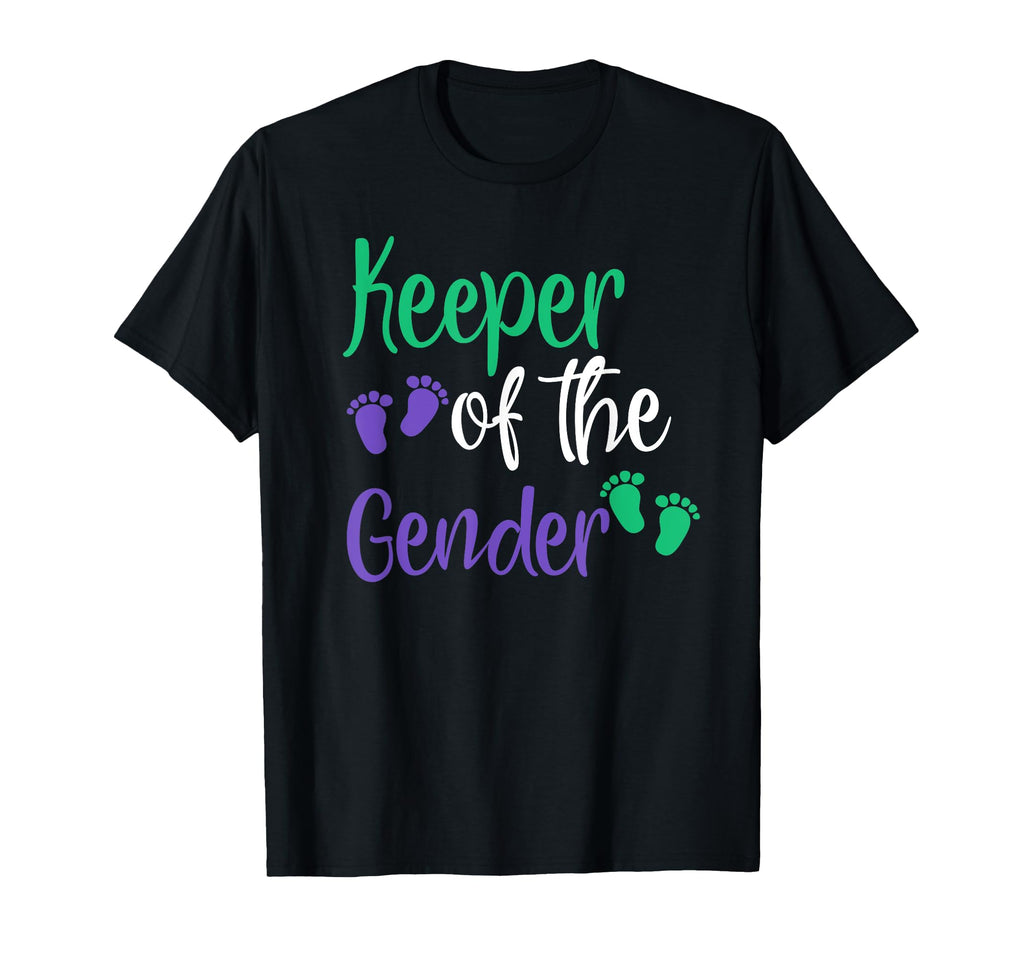 Gender Reveal Purple And Green Keeper T-Shirt - Custom Art Print Unisex - T-Shirt, Sweatshirt, Hoodie