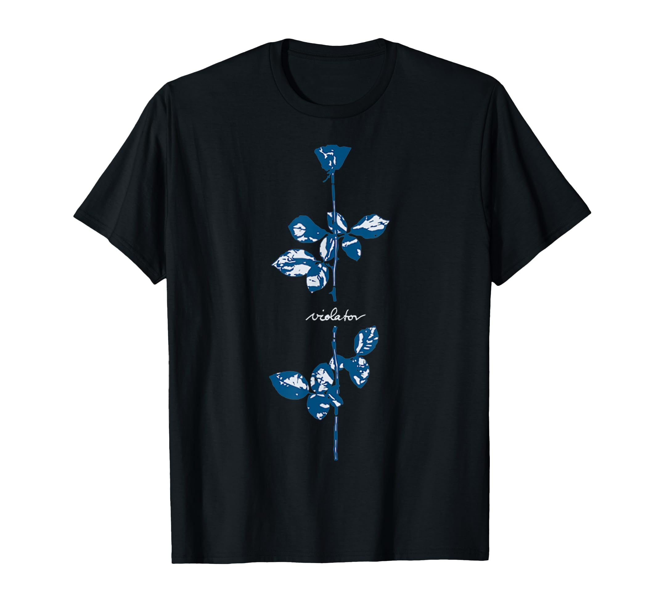 Basic Policy Funny Violator Blue Rose T-Shirt - Trendy Graphic Unisex - T-Shirt, Sweatshirt, Hoodie