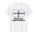 Dad Jokes Venn Diagram T-Shirt - Casual Everyday Wear for Adults - T-Shirt, Sweatshirt, Hoodie
