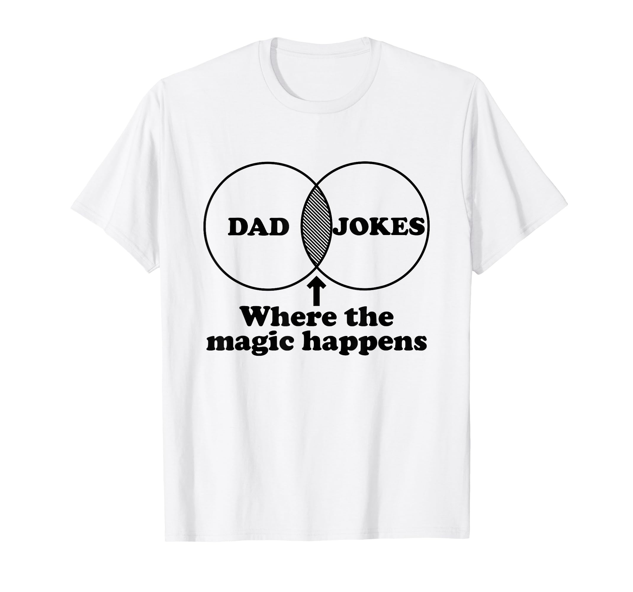 Dad Jokes Venn Diagram T-Shirt - Casual Everyday Wear for Adults - T-Shirt, Sweatshirt, Hoodie